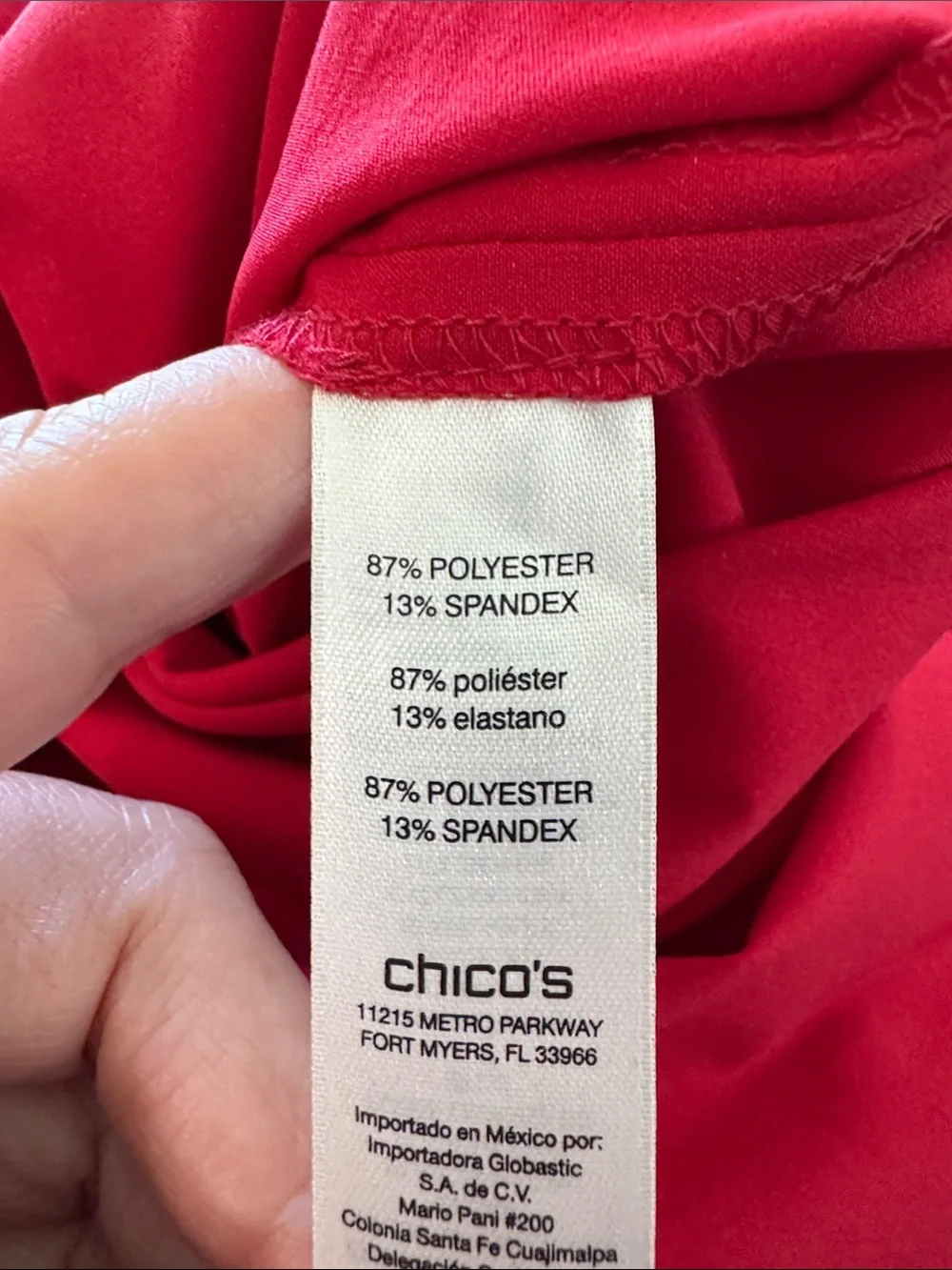 Chico’s Size 2 (Large) Red Neema Travel Athletic Zip Front Jacket w Pockets